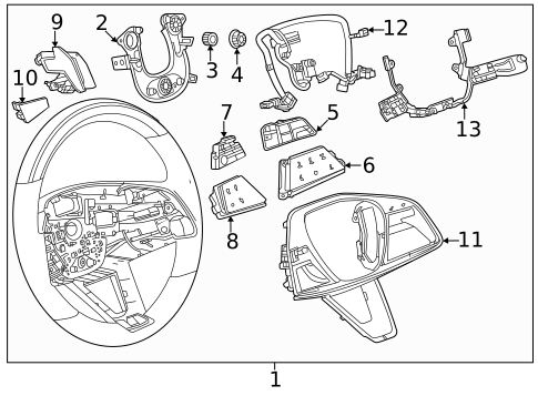 Steering Wheel for 2026 Cadillac LYRIQ #0