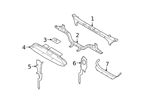 Radiator Support for 2010 Ford F-350 Super Duty #0