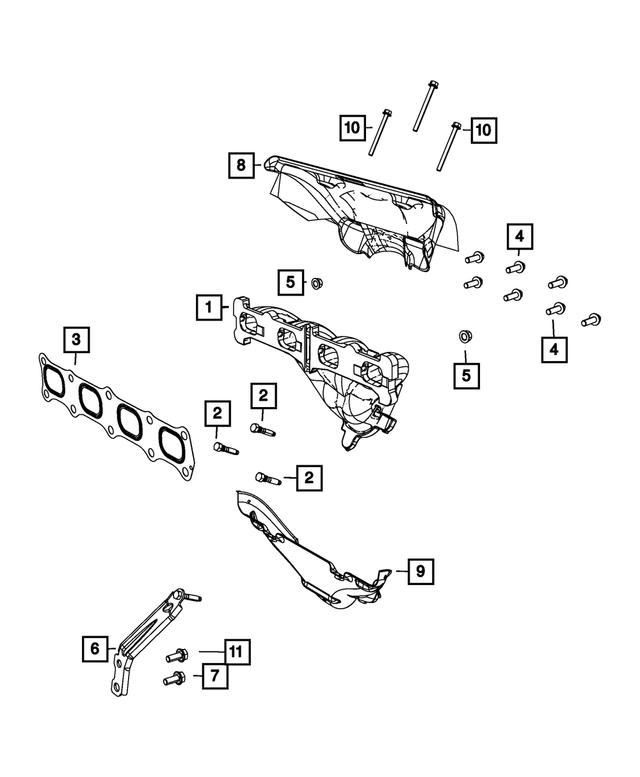6508634AA - 2.4L Gas; Engine: Bolt, Mounting for Mopar Image