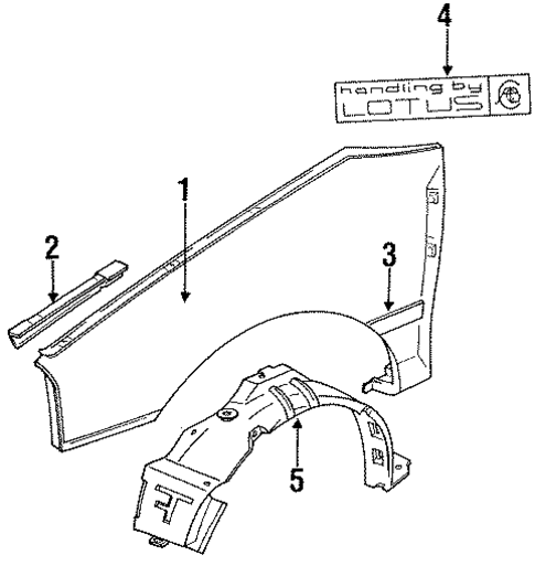 Fender & Components for 1990 Isuzu Impulse #0
