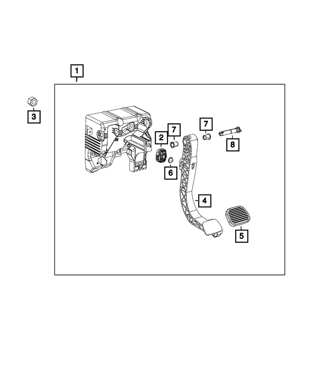 68095301AA - Brakes: Master Cylinder Push Rod Pin Clip for Mopar Image