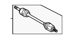 391001CA0A - Front Drive Axle: Axle Assembly for Infiniti Image