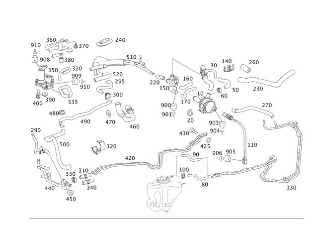 2218350064 - Heating and Ventilation: Pump for Mercedes-Benz Image image