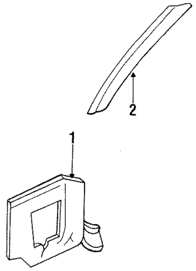 7690916P00 - : Windshield Pillar Trim for Nissan Image