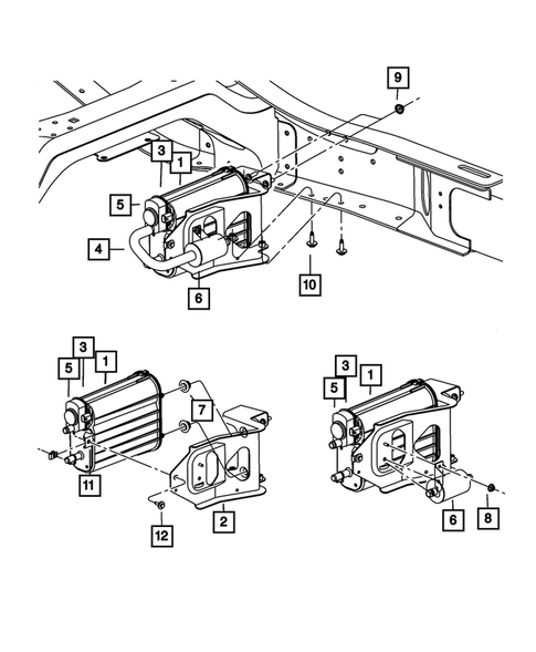 Vacuum Canister/Leak Detection Pump for 2008 Dodge Ram 3500 #0