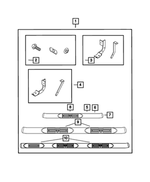 82209624AD - Mopar Accessories - Component Parts: Tubular Side Step Kit for Mopar Image