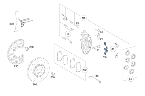 Front Wheel Brake for 2021 Mercedes-Benz AMG GT 63 #0