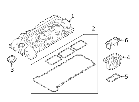 Valve & Timing Covers for 2017 BMW X5 #0