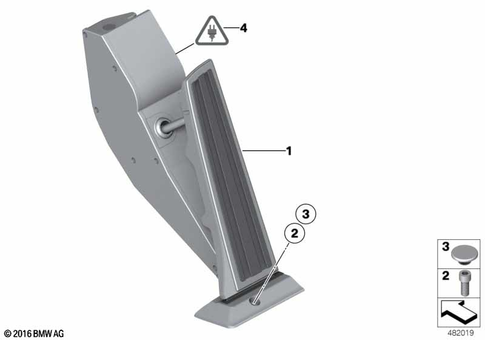 Accelerator Pedal Module for 2010 BMW 750i #0