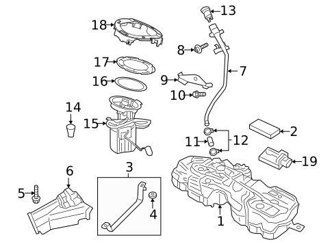 Fuel System Components for 2019 Volvo XC90 #2