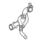4K0122055BC - Cooling System: Hose &amp; Tube Assembly for Audi: S6, S7 Sportback Image