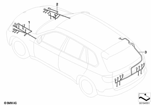 Main Wiring Harness for 2010 BMW Hybrid X6 #0