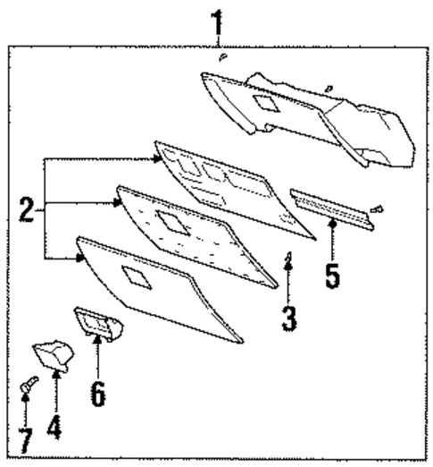 Glove Box for 1998 Mercury Grand Marquis #0