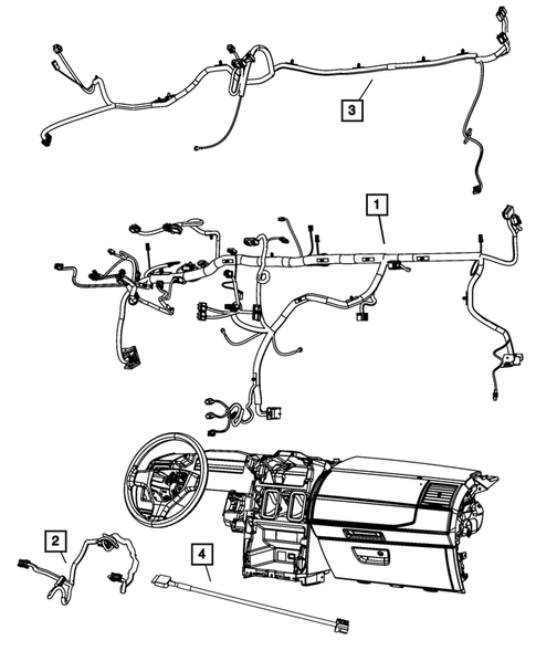 Wiring, Instrument Panel for 2009 Dodge Grand Caravan #0