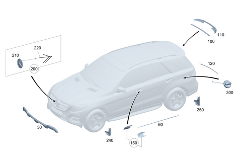 Outside Attachment Parts for 2026 Mercedes-Benz GLB35 AMG #0