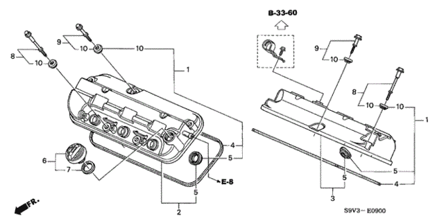 Cylinder Head Cover (-'04) for 2003 Honda Pilot #0