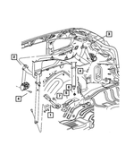 1GC391DAAA - Restraints: Rear Inner Seat Belt, Left, Dual for Dodge: Caliber Image