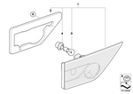 63213420205 - : Rear Light In Trunk Lid, Left for BMW Image