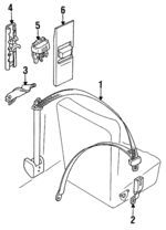 90240151 - Electrical: Retractor for Pontiac: LeMans Image