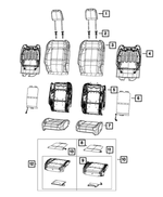 7BV34TX7AC - Interior Trim: Front Seat Back Cover, Right for Mopar Image
