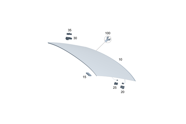 2957401000 - Window System: Rear Window for Mercedes-Benz Image image