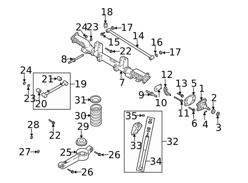 Rear Suspension for 2005 Kia Sedona #0