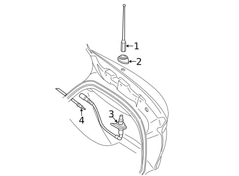Antenna & Radio for 2003 Buick Century #0