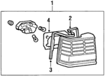 MB527491 - Electrical: Tail Lamp Assembly for Mitsubishi: Galant, Sigma Image image