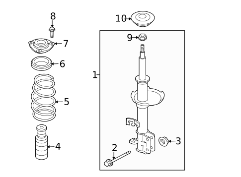 Struts & Components for 2008 Nissan Versa #0