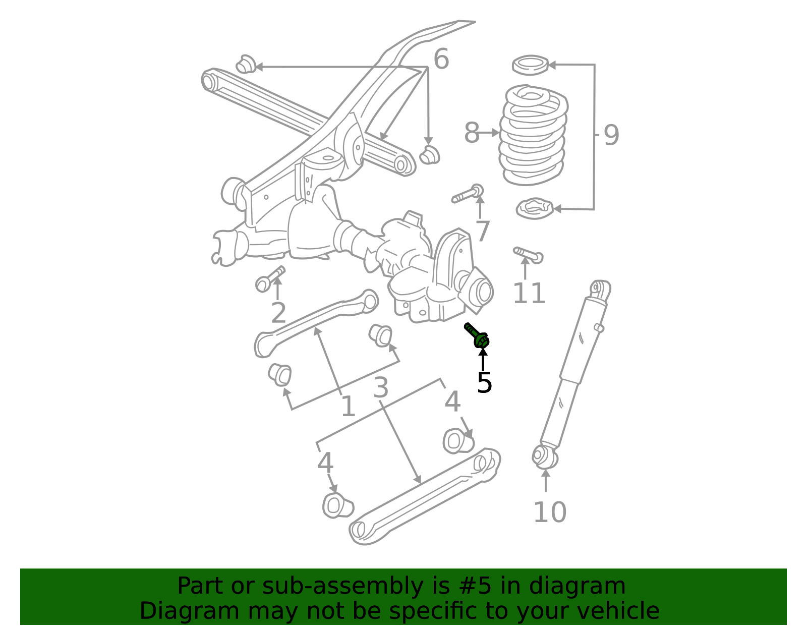 M14x2x106 Rear Axle Lower Suspension Control Arm Bolt 11517766 GM ...