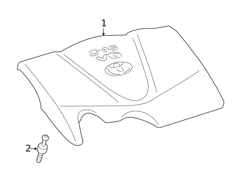 Engine Appearance Cover for 2020 Toyota Highlander #0