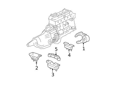 Engine & Trans Mounting for 2008 GMC Canyon #0