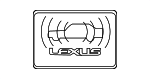 7451530040 - Body: Anti-Theft Label for Lexus: CT200h, ES350, GS300, GS350, GS430, GS450h, GS460, GX460, HS250h, IS F, IS250, IS350, LS460, LS600h, LX570, RX350, RX400h, RX450h, SC430 Image