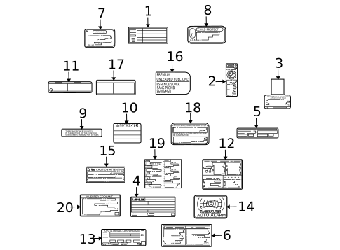 Labels for 2010 Lexus RX450h #0