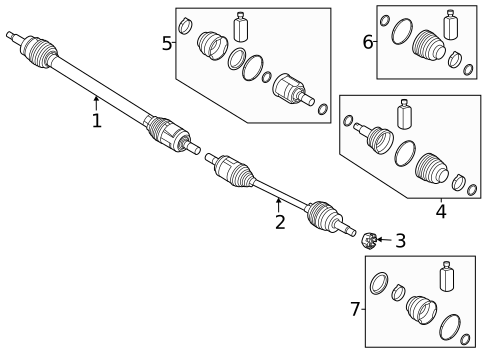 Drive Axles for 2021 Hyundai Sonata #0