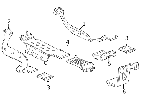 Ducts for 2024 GMC Sierra 2500 HD #2