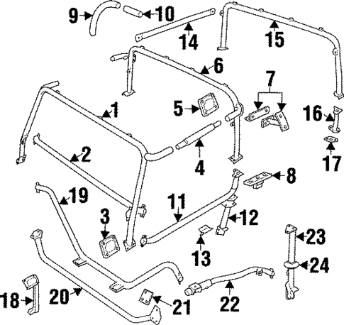 Roll Bar for 1997 Land Rover Defender 90 #0