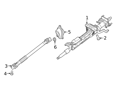 Steering Column Assembly for 2024 Toyota GR Supra #0