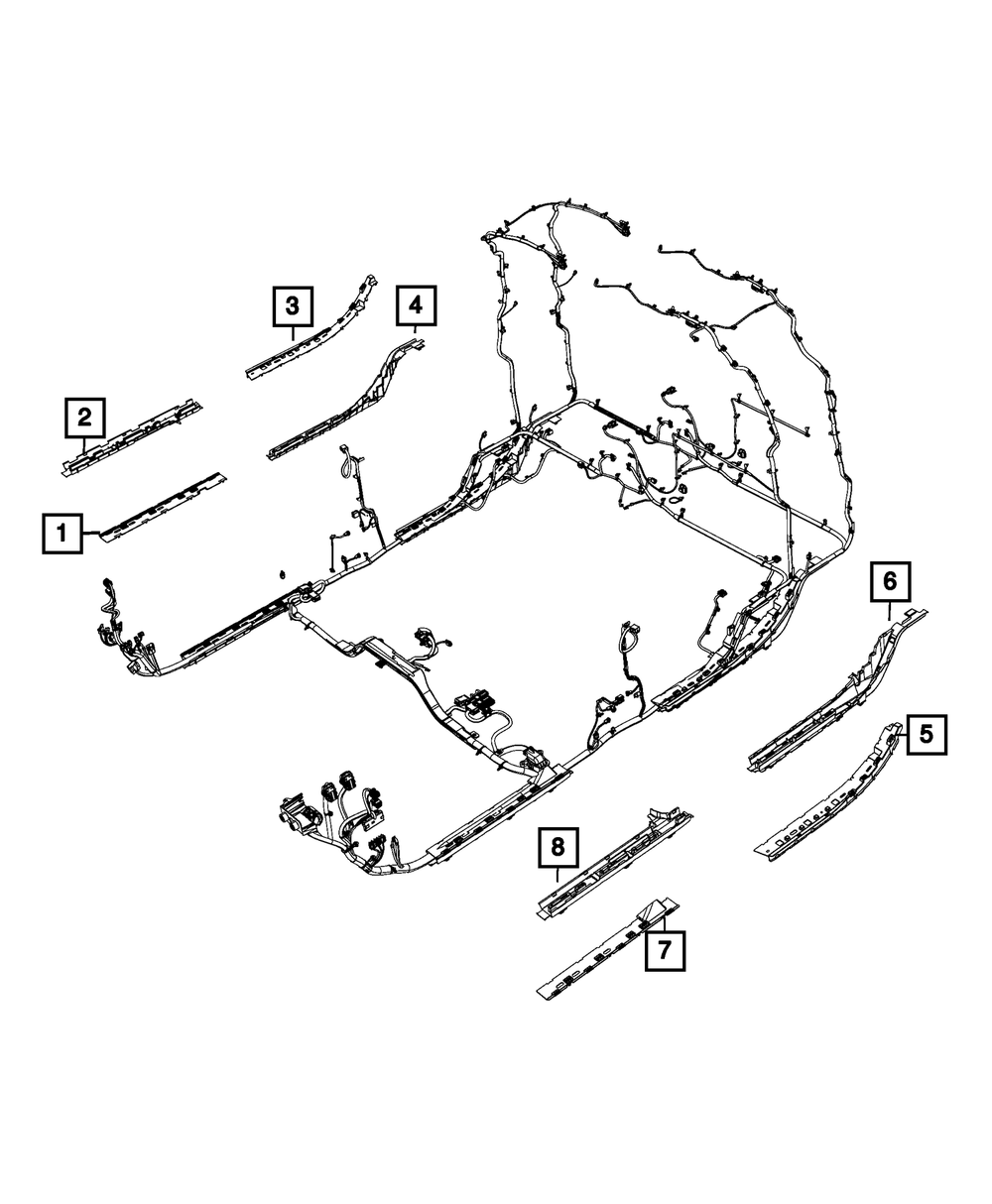 Wiring Trough - Mopar (68329863AB)