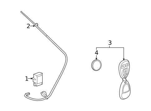 Keyless Entry Components for 2009 Saturn Vue #0