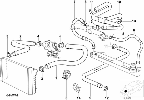 Engine Cooling for 1992 BMW 740i #0