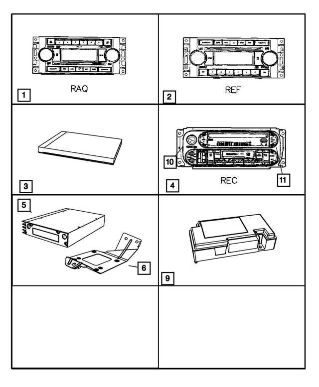 Z5091176AF - Instrument Panel and Radios and Consoles: Am/fm With Cd And Equalizer Radio for Mopar Image