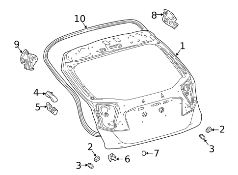 Gate & Hardware for 2019 Toyota C-HR #0