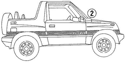 Stripe Tape for 1989 Suzuki Sidekick #0