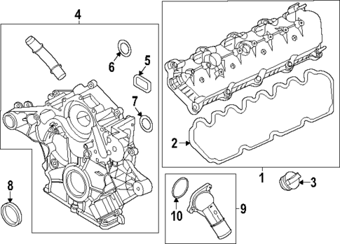 Valve & Timing Covers for 2025 Ford F-350 Super Duty #0