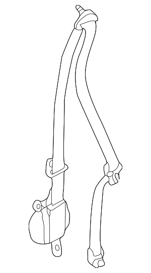 868845W501 - : Lap &amp; Shoulder Belt for INFINITI: QX4 Image