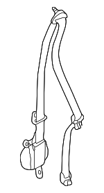 868844W901 - Electrical: Belt &amp; Retractor for INFINITI: QX4 Image