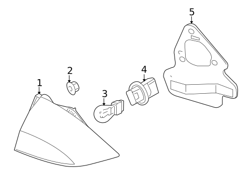 Tail Lamps for 2011 Mercury Milan #0