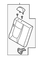 894012F701275 - Body: Seat Back Assembly for Kia: Spectra Image