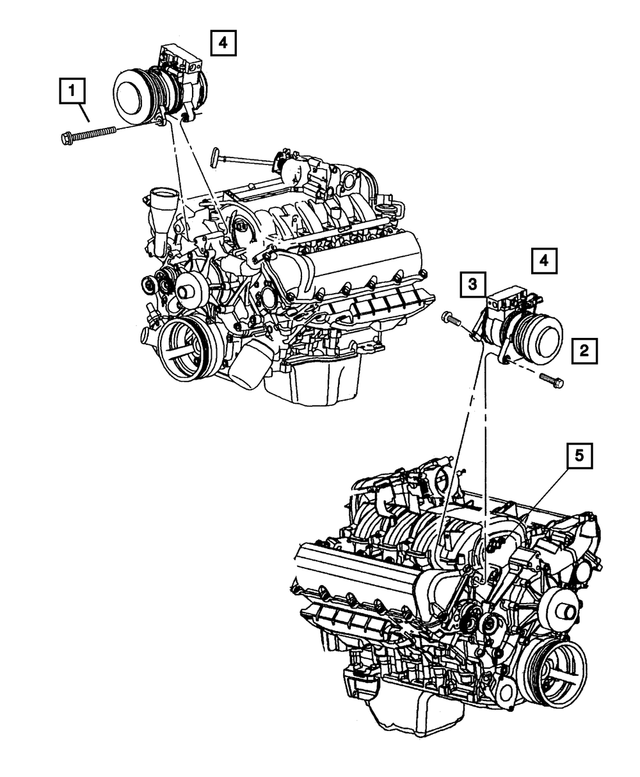 6504344 - Air Conditioning &amp; Heater: Hex Head Screw And Washer for Mopar Image